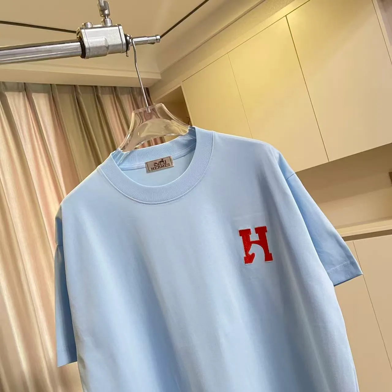 Herme* 2026 New Arrival logo 300g T Same Style Size：S M L XL XXL ：Black White Blue Green Purple
